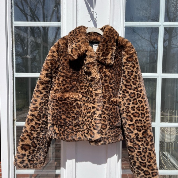 Anthropologie Maeve Faux Fur Coat NWT - Picture 8 of 13